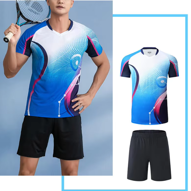 Polyester Tennis Pickleball Jerseys Couple Sets
