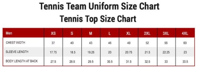 Tennis Jersey Top Set