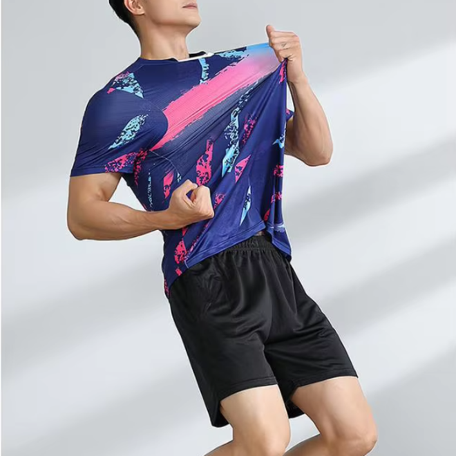 Non Stuffy Breathable Fabric Tennis Jersey Set