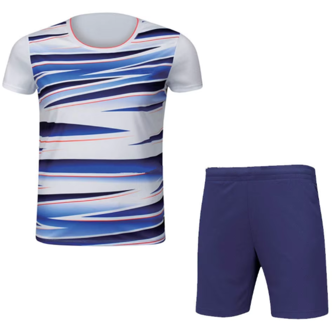 Full Sublimation Print Tennis Badminton Wear Uniforms Set