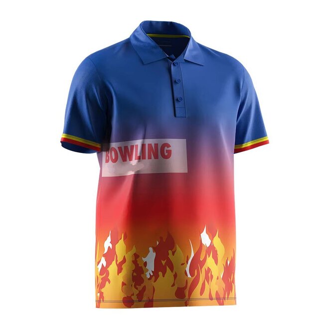 Quick Dry Short Sleeve Summer Bowling Polo Shirts